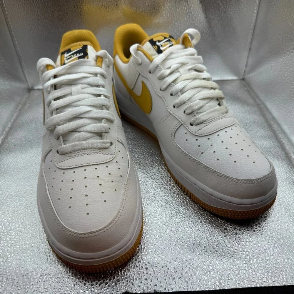 Size 10‎ Nike Air Force White Light Ginger Low Top Mens Double Swoosh CT2300-100